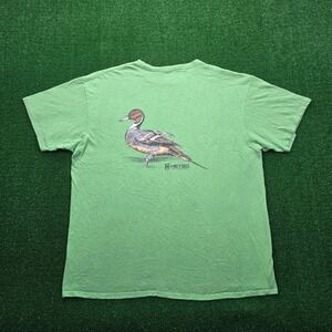 Heybo Outdoors Tshirt Mens XL Green Graphic Northern Pintail Duck Bull Sprig